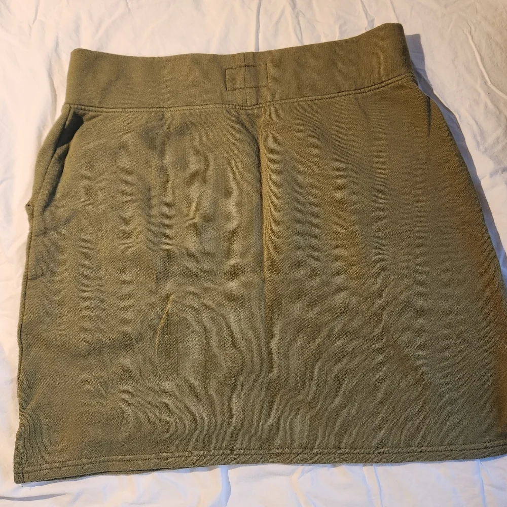 Pact Women's Olive Green Mini Skirt - Picture 5 of 5